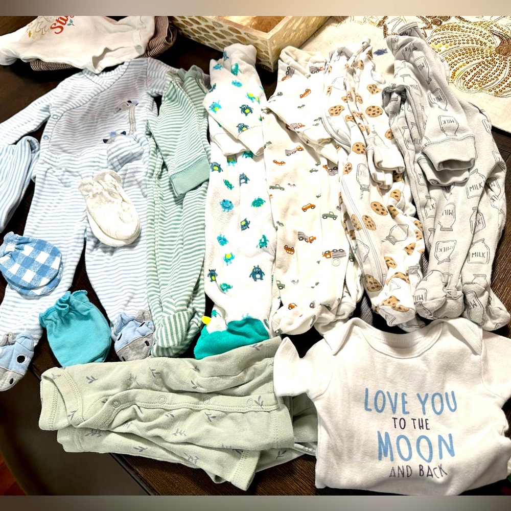 Multiples pajamas for baby boy Size 0/3 months